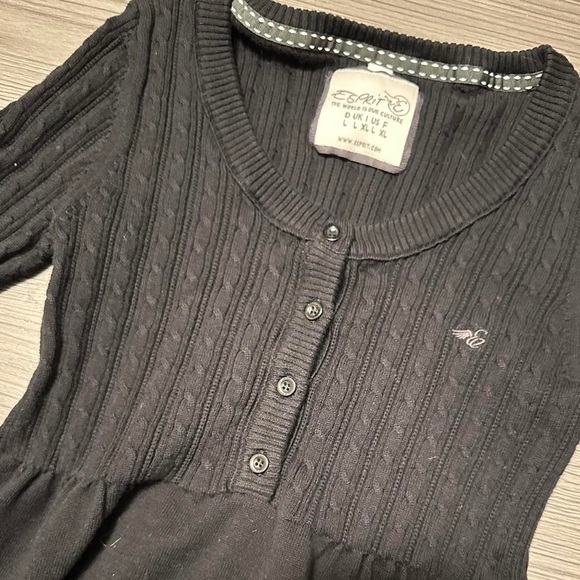 🌥️Esprit babydoll ribbed top - Picture 2 of 3